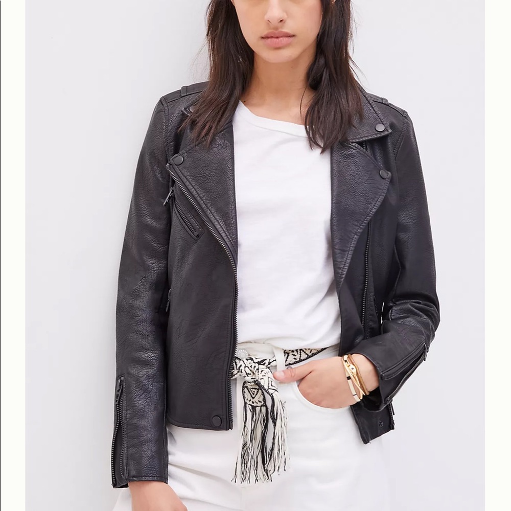 BlankNYC Faux Leather Moto Jacket